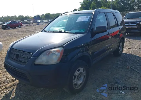 2005 Honda Cr-V Lx из США, поврежденный, VIN SHSRD68575U305530